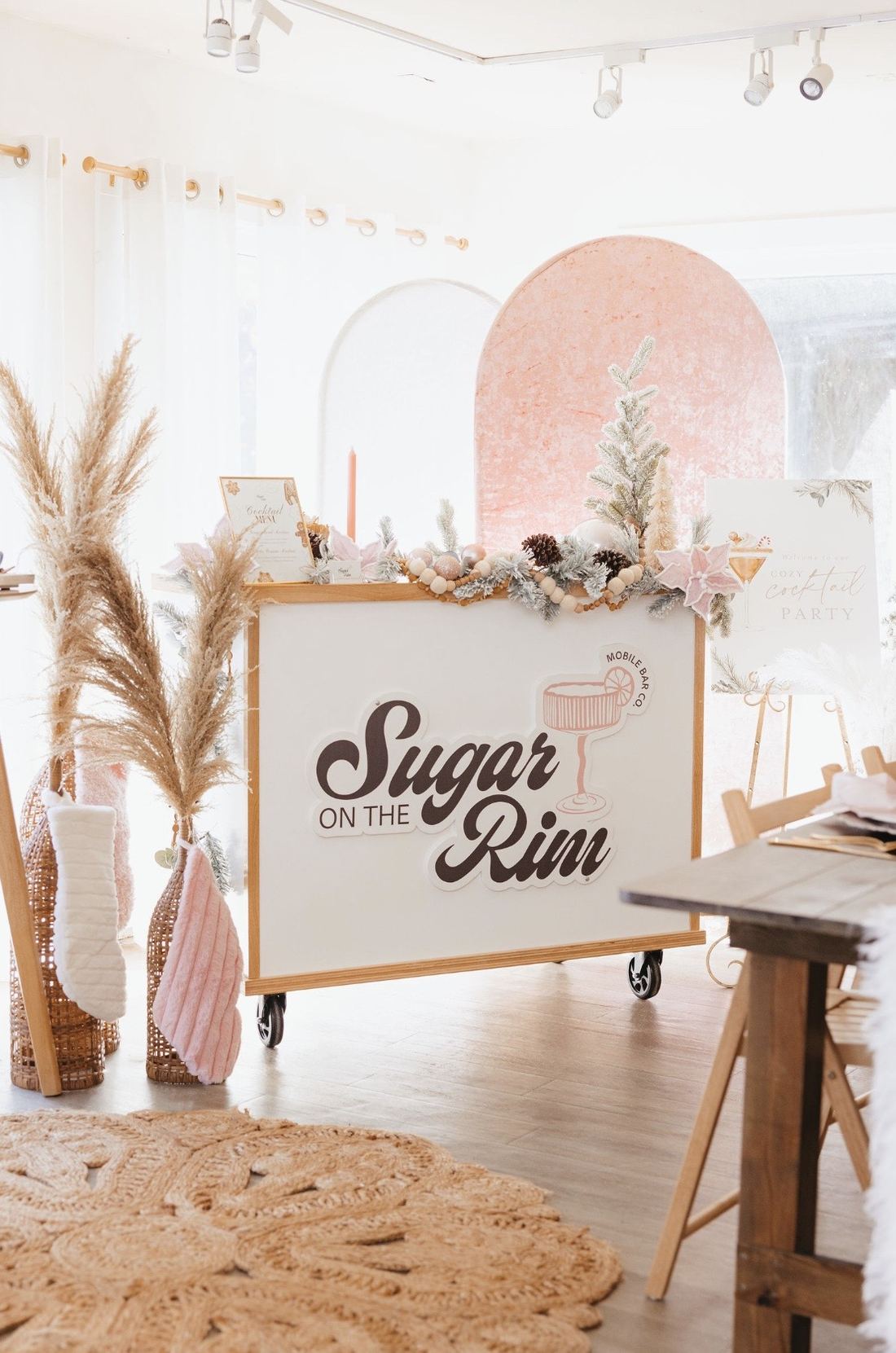 custom mobile cocktail bar setup — Sugar On The Rim mobile bar in New Jersey