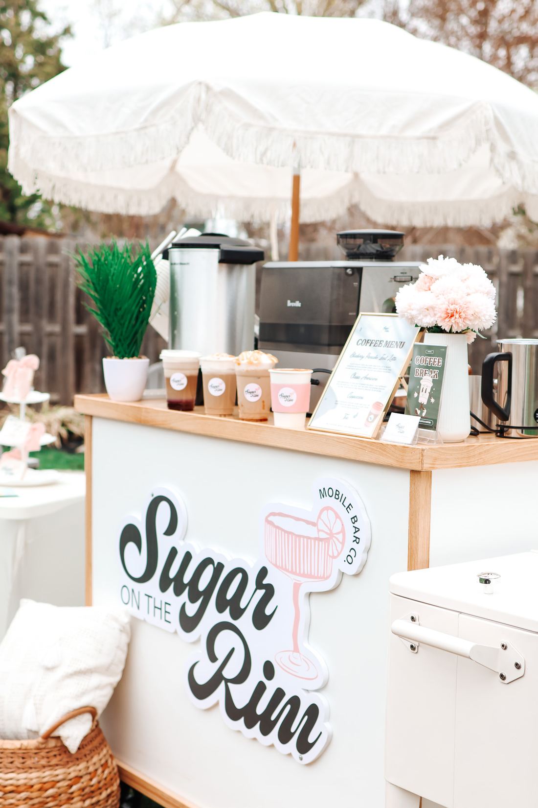 specialty coffee cart — Sugar On The Rim mobile bar in New Jersey