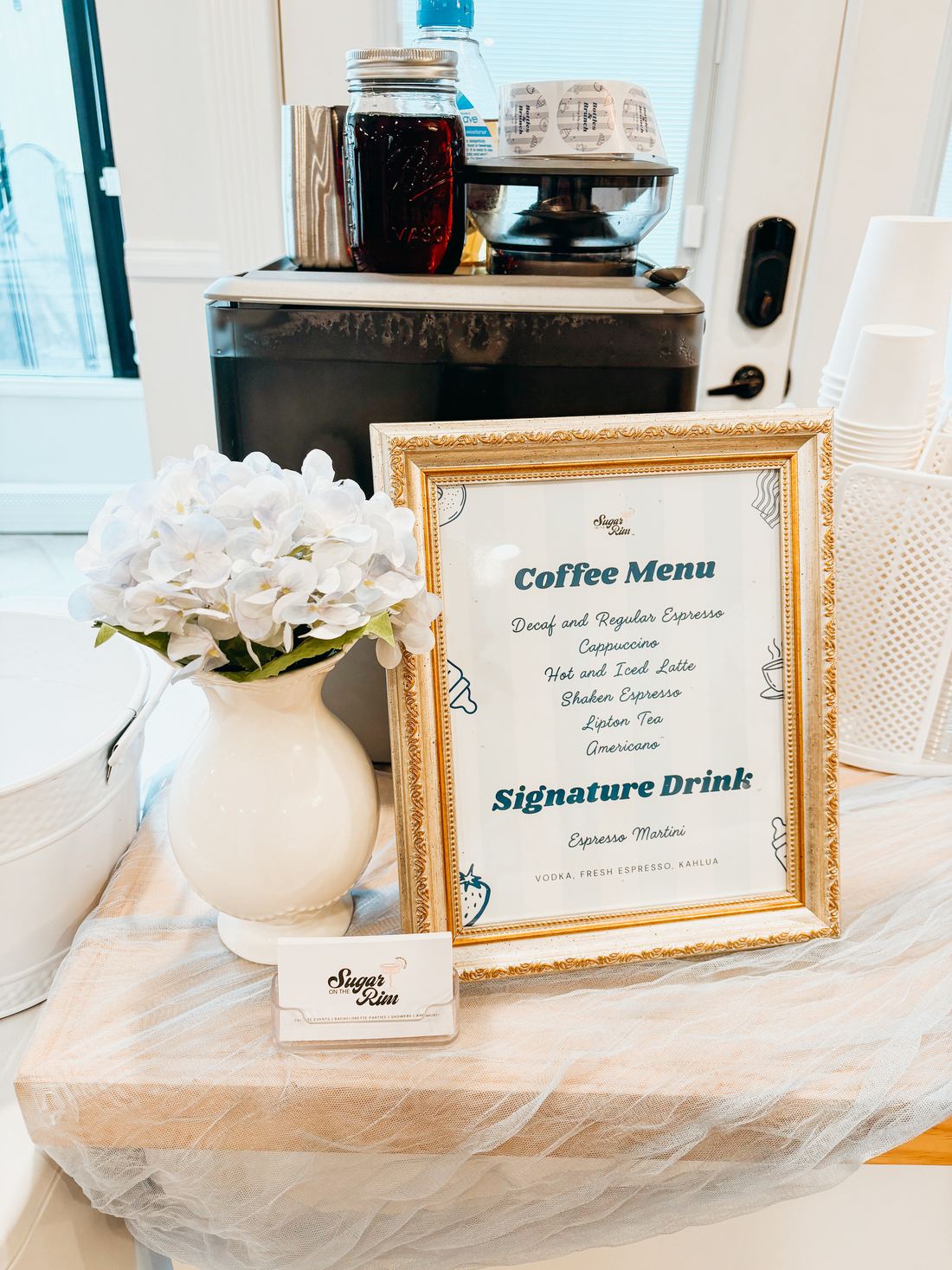 matcha latte bar setup — Sugar On The Rim mobile bar in New Jersey